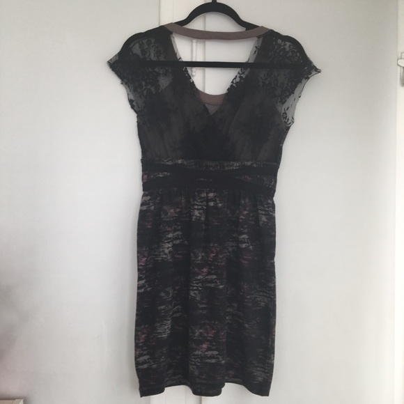 Free People black, gray & dark pink dress. Small - Picture 4 of 16